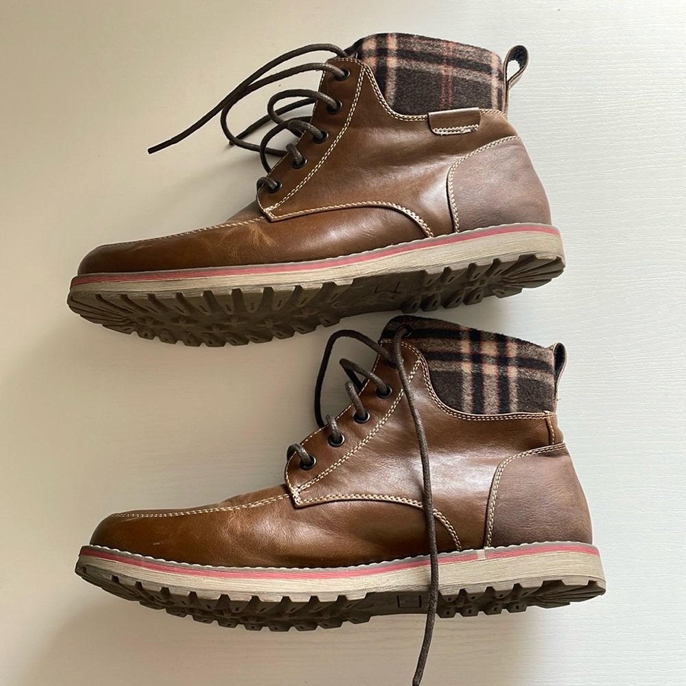 Call It Spring 6” inch Fleece Lined Faux Leather Boot
